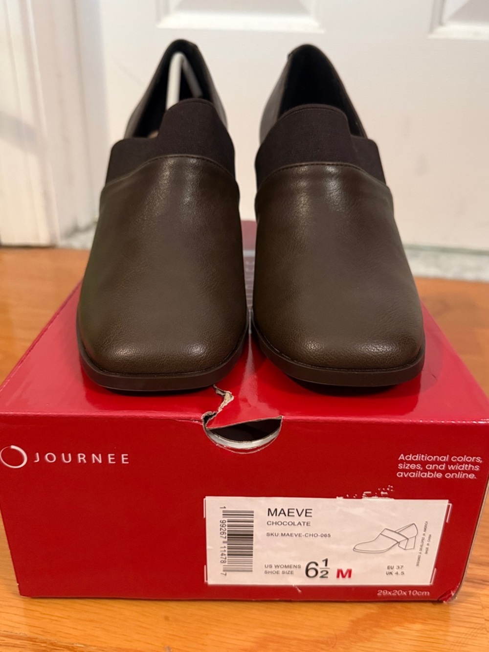 Journee Collection Maeve Heel Slip on - Chocolate